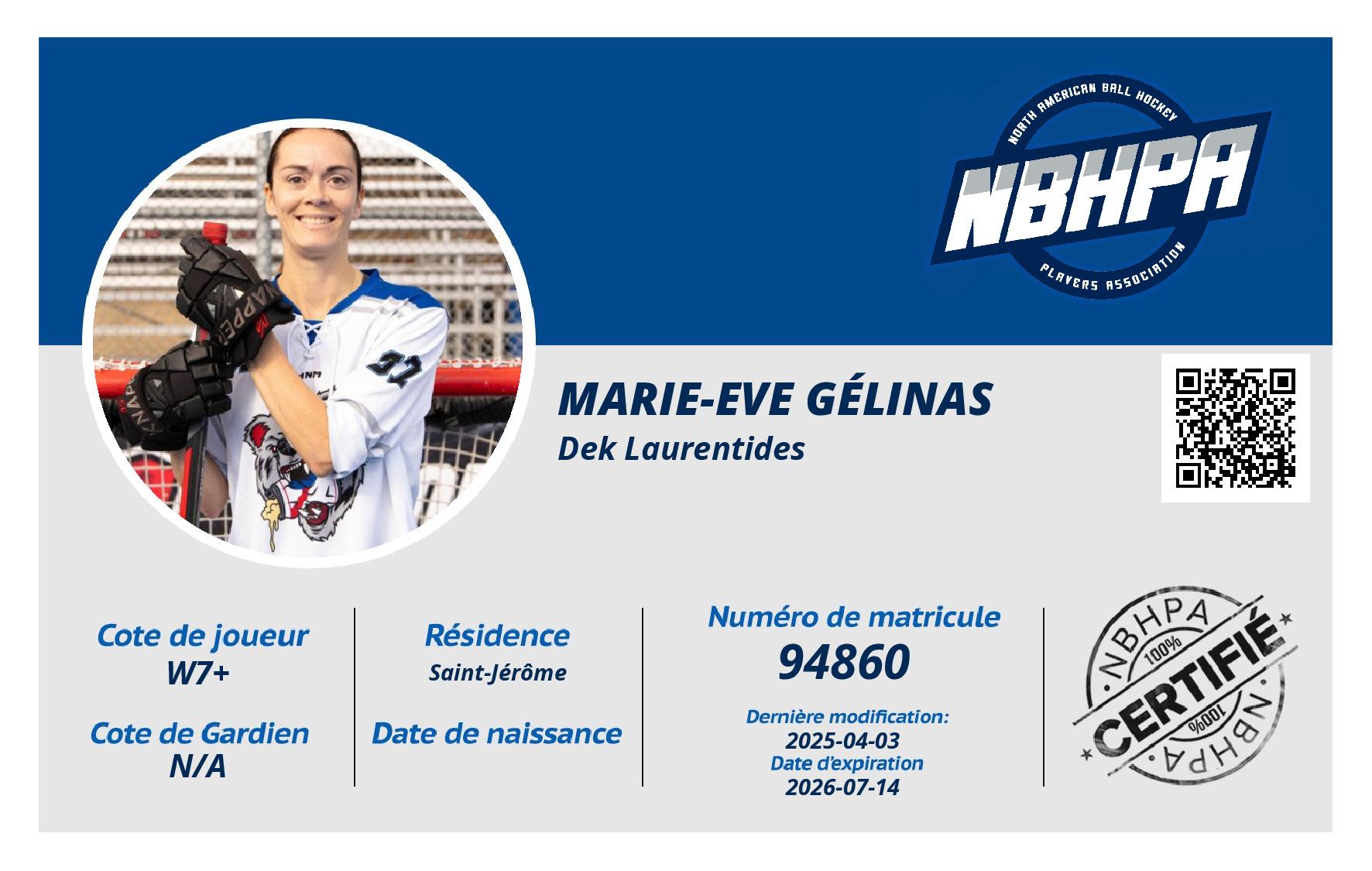 Marie-Eve Gélinas