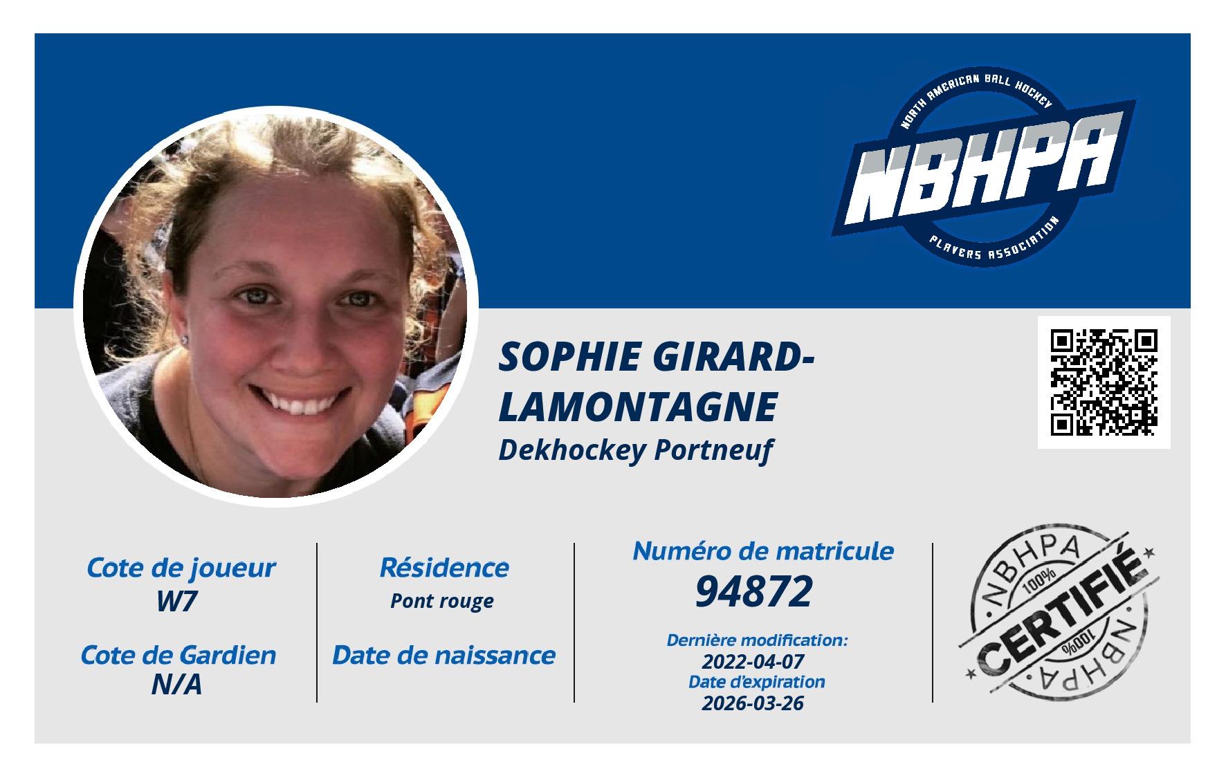 Sophie Girard-Lamontagne