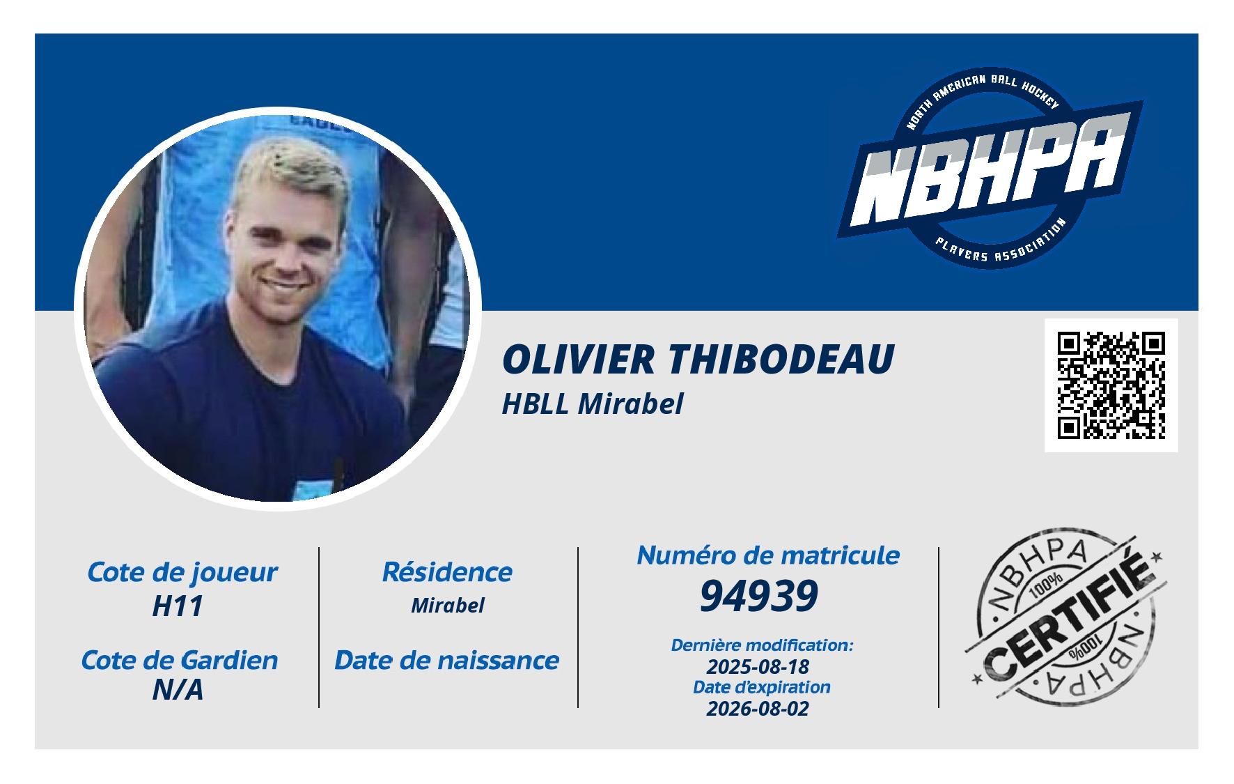 Olivier thibodeau