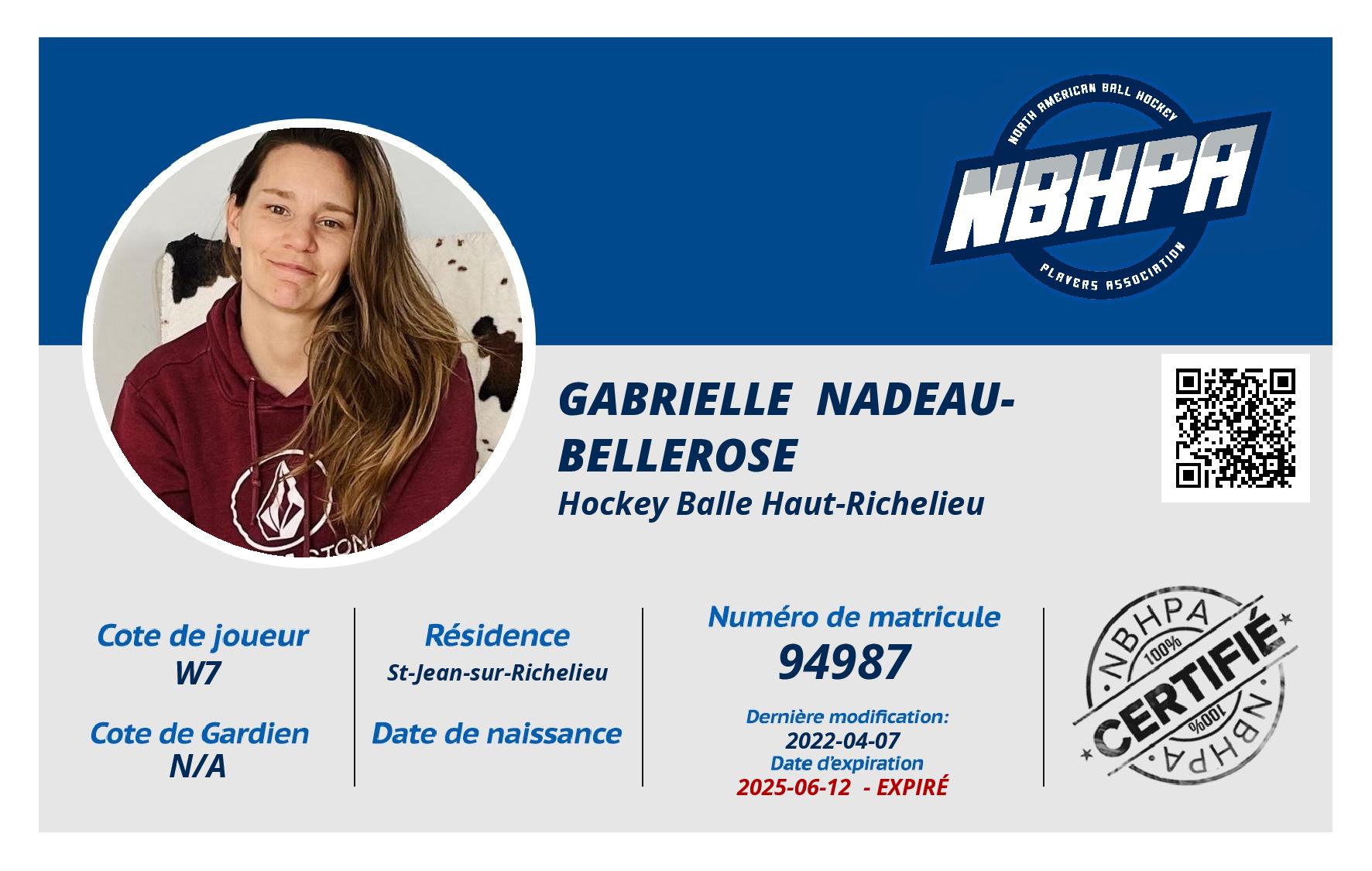 Gabrielle  Nadeau-Bellerose