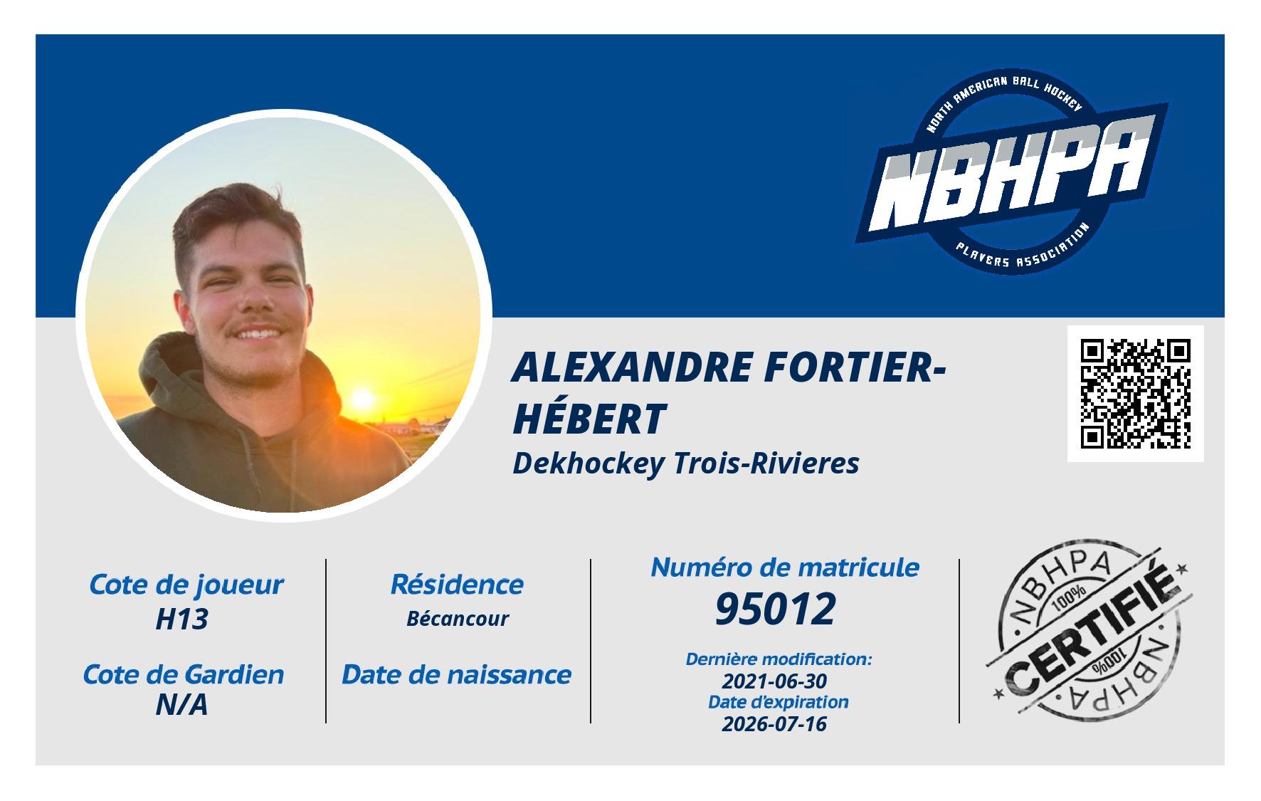 Alexandre Fortier-Hébert