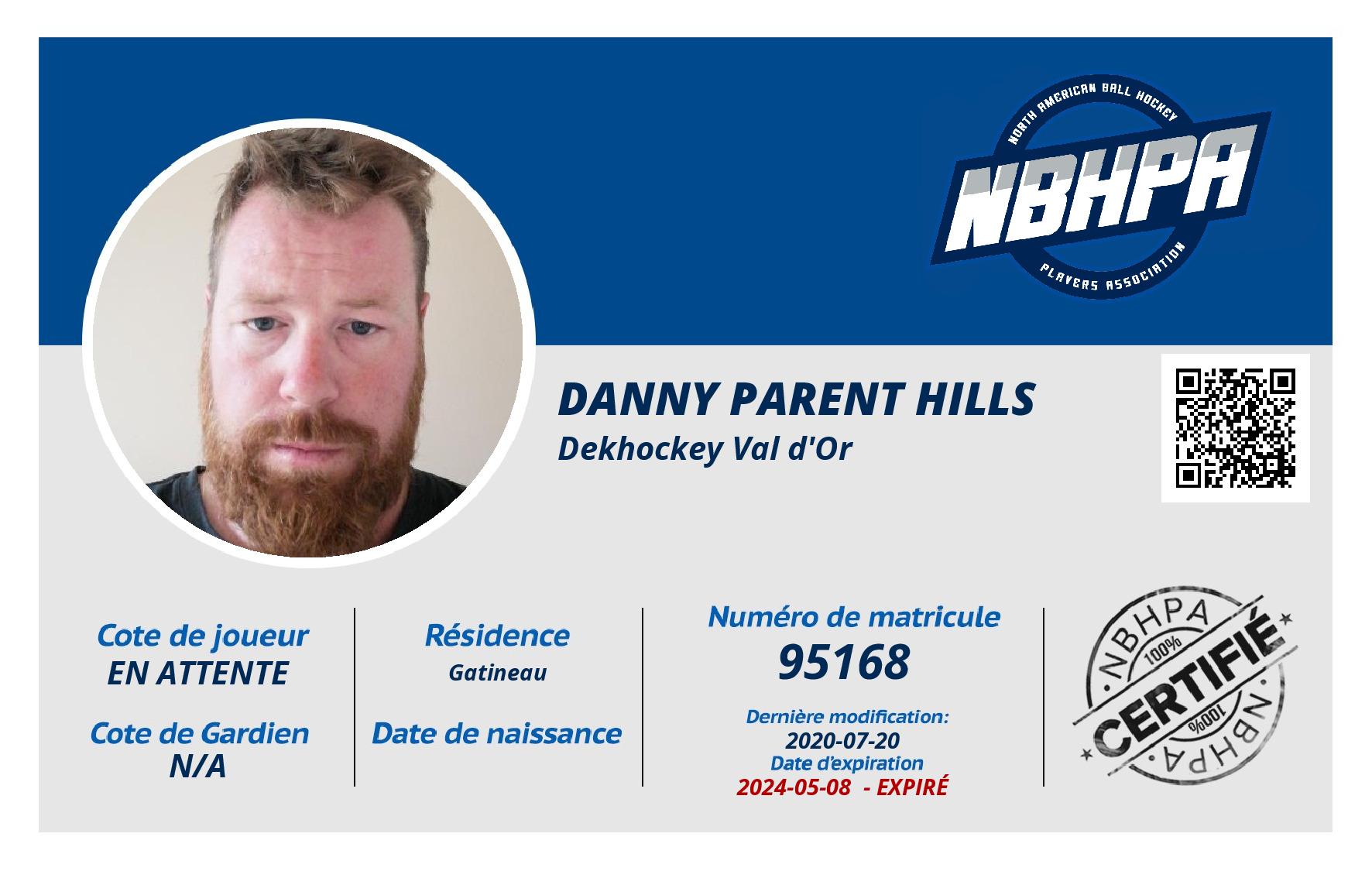 Danny Parent hills