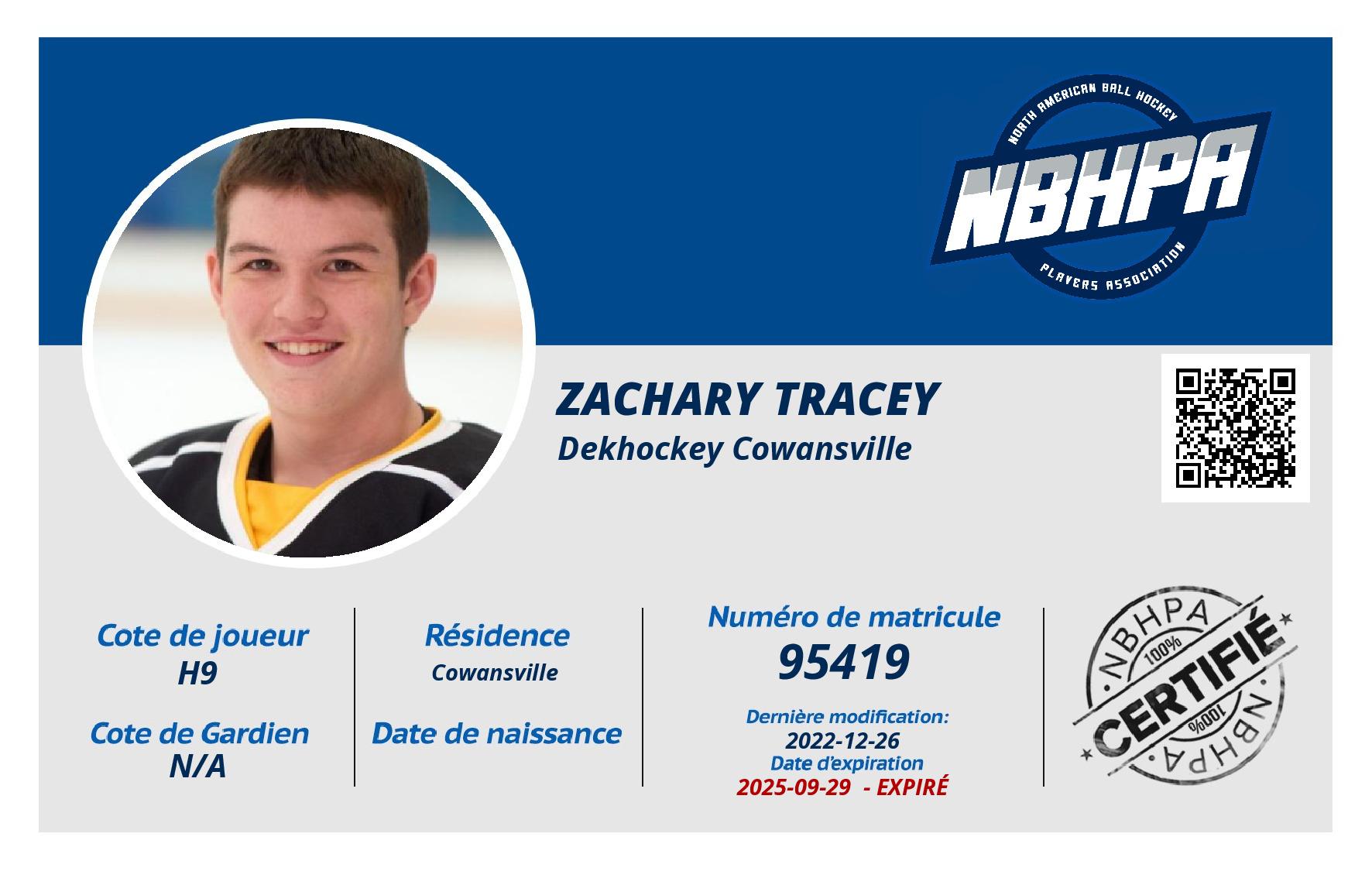 Zachary Tracey