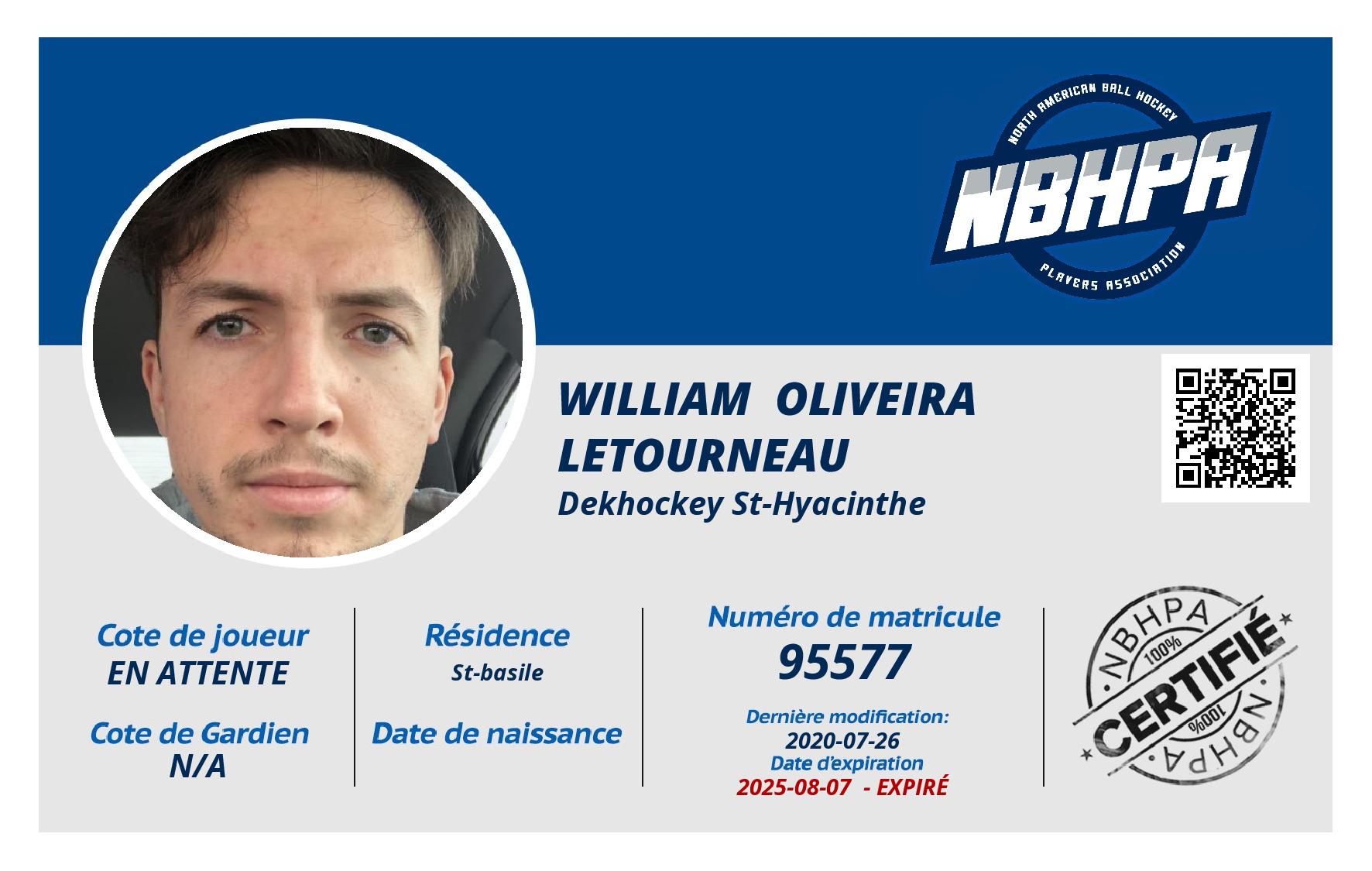 William  Oliveira Letourneau