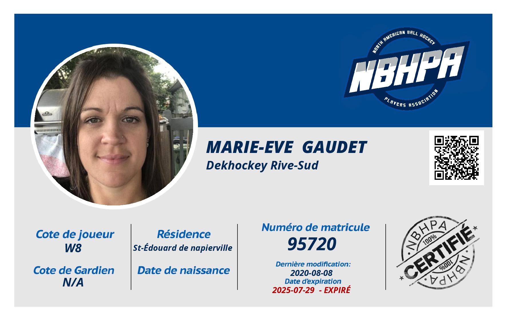 Marie-Eve  Gaudet