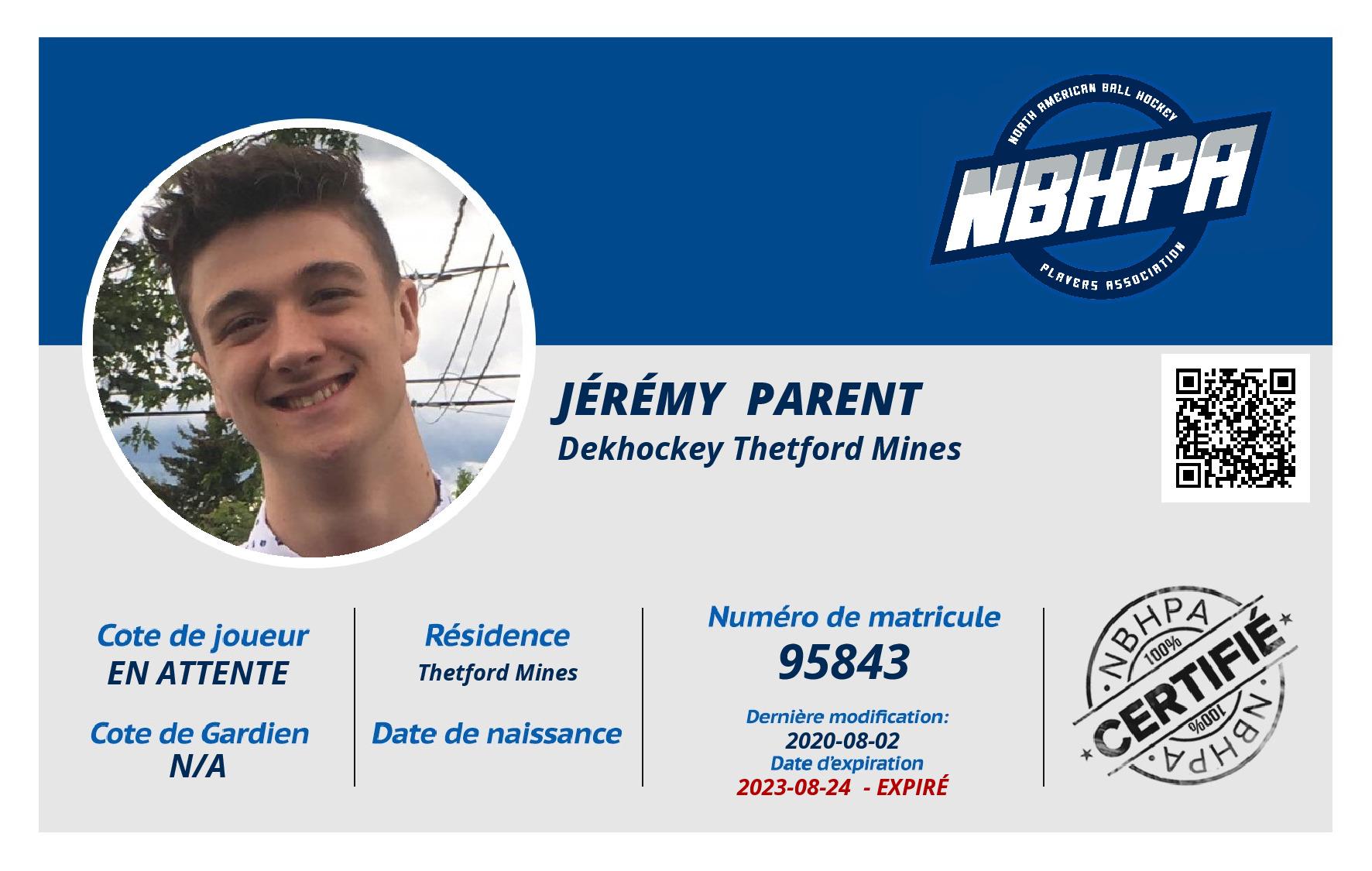 Jérémy  Parent
