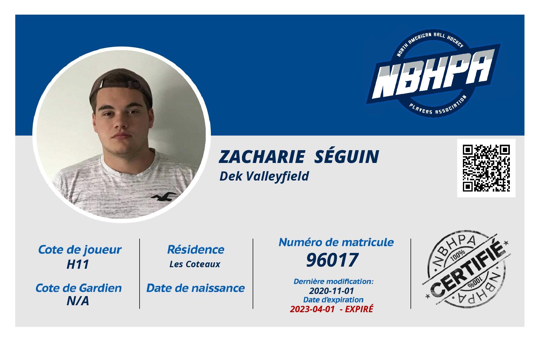 Zacharie  Séguin
