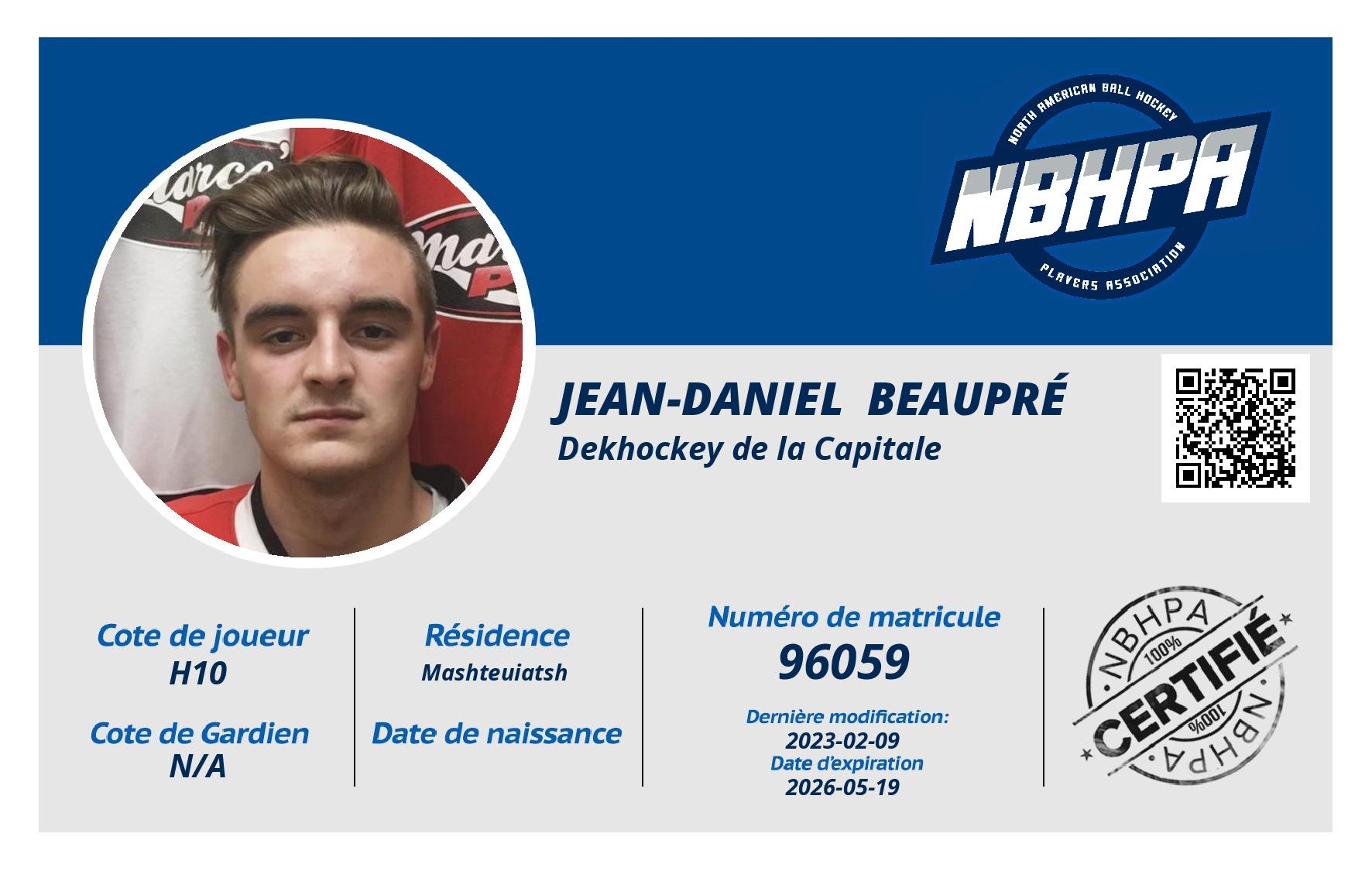 Jean-Daniel  Beaupré