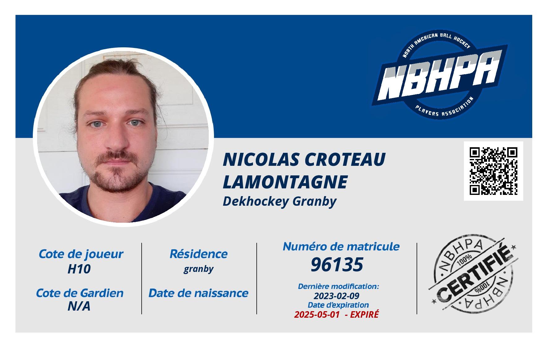 Nicolas Croteau Lamontagne