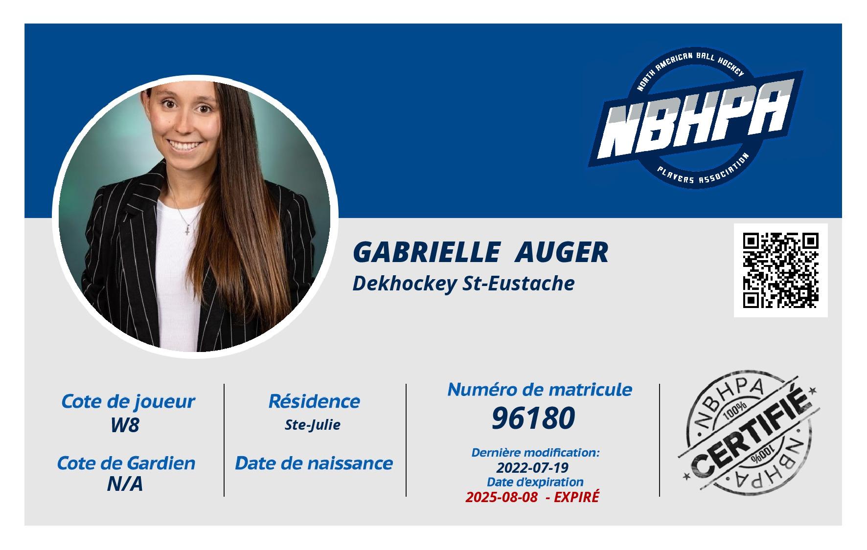 Gabrielle  Auger 