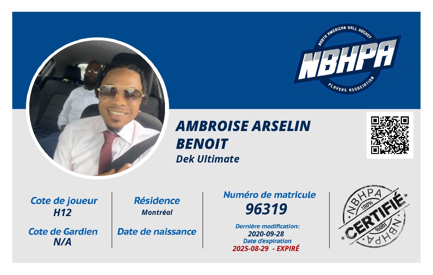 Ambroise Arselin Benoit