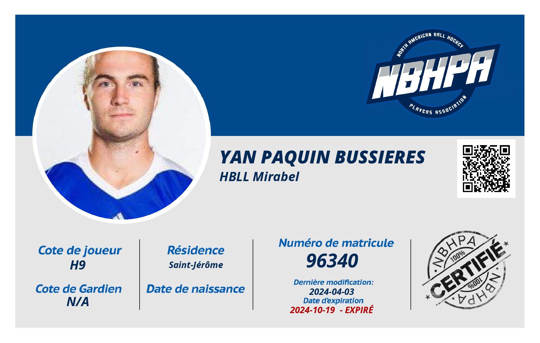 Yan Paquin Bussieres