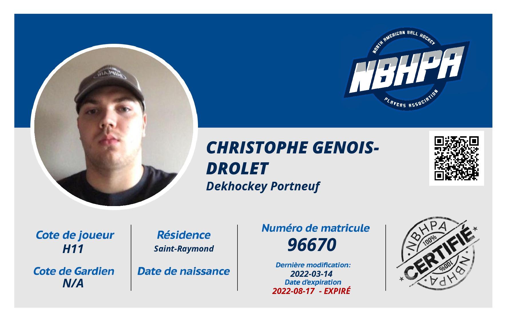 Christophe Genois-Drolet