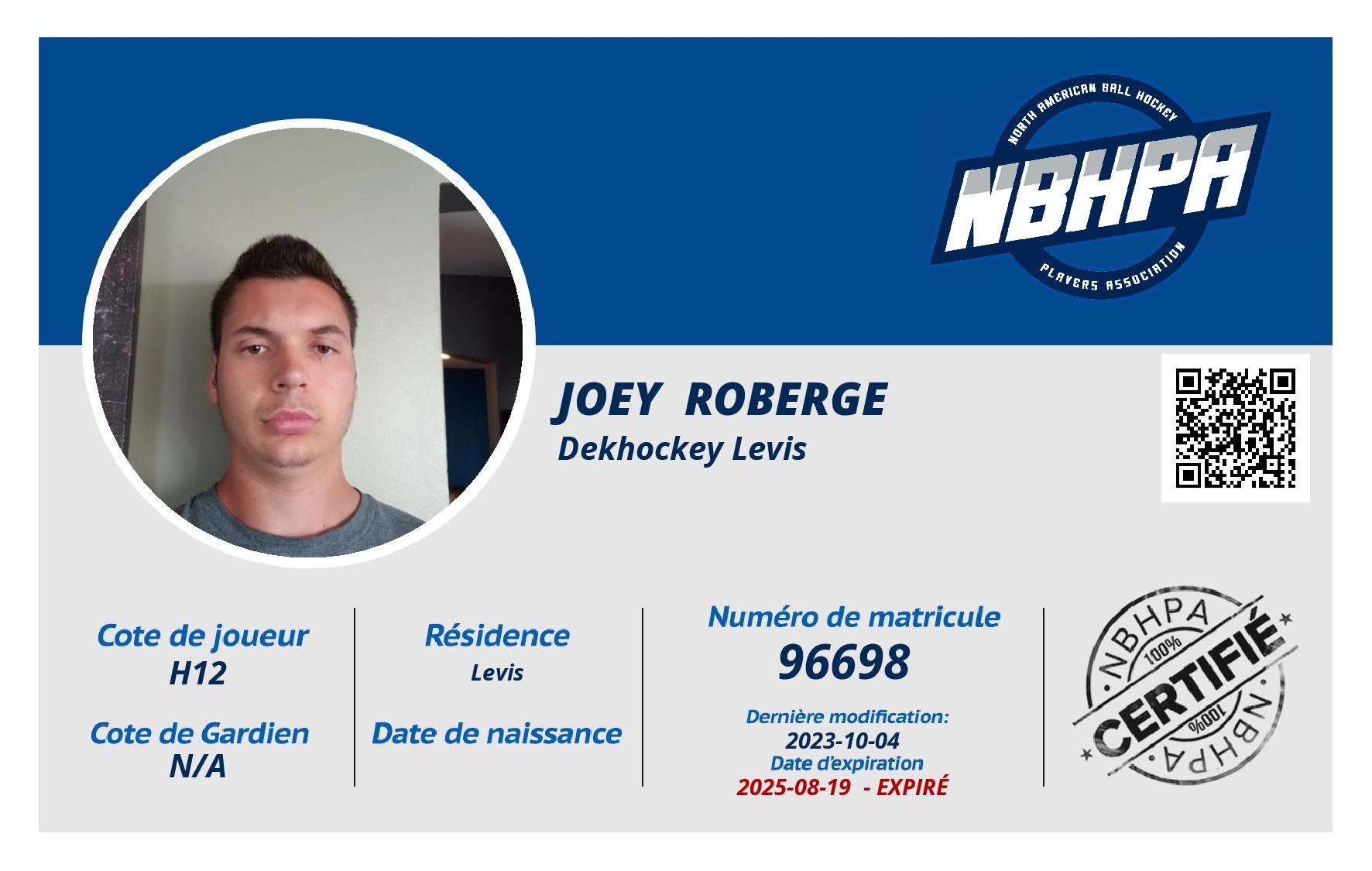 Joey  Roberge 