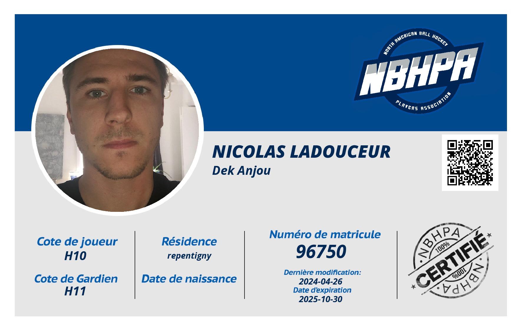 Nicolas Ladouceur