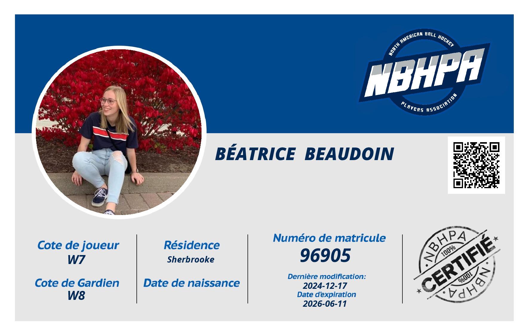 Béatrice  Beaudoin