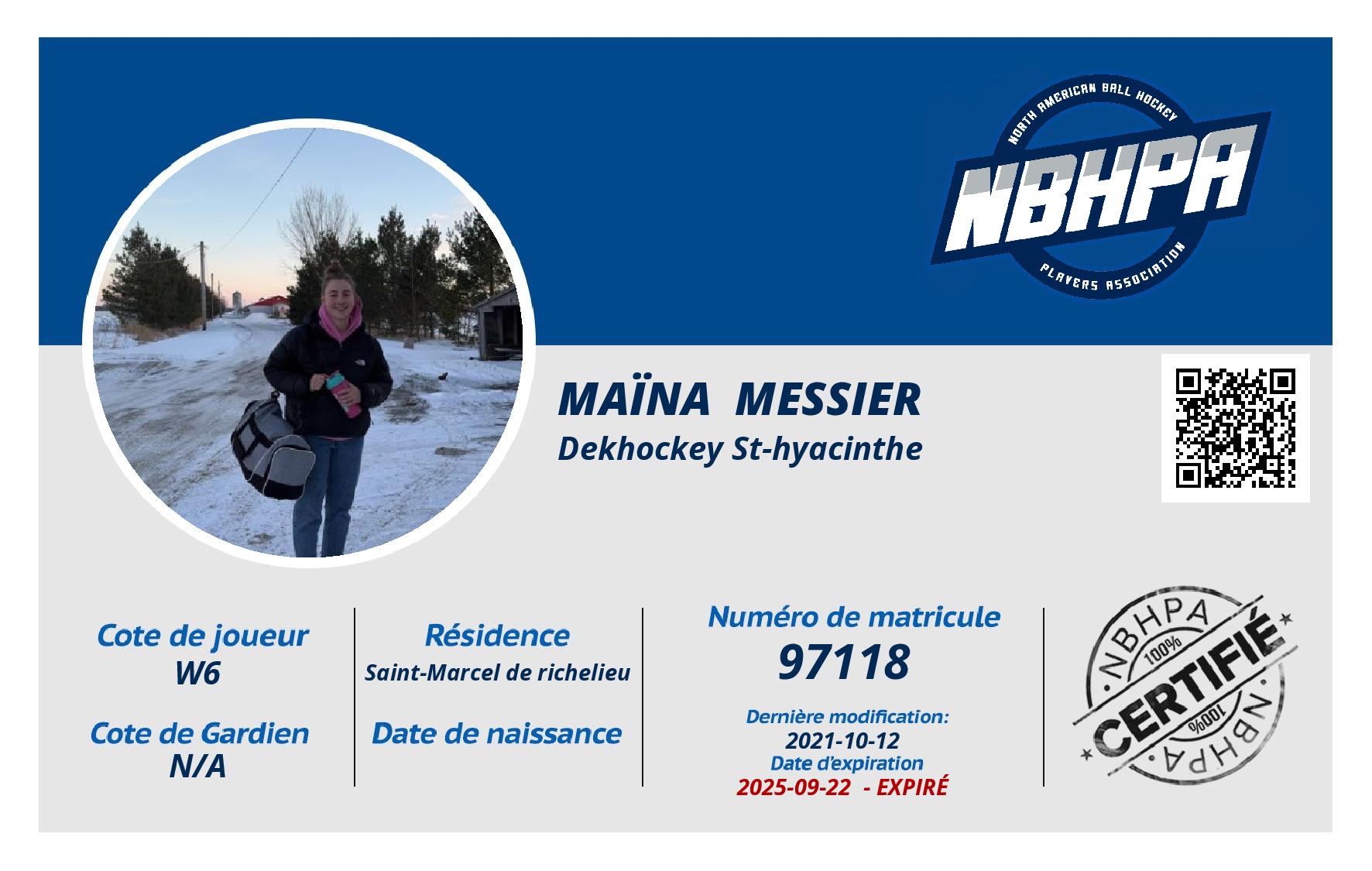 Maïna  Messier
