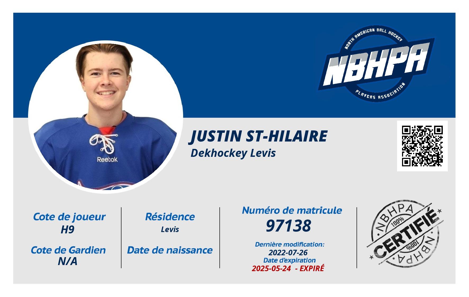 Justin St-hilaire