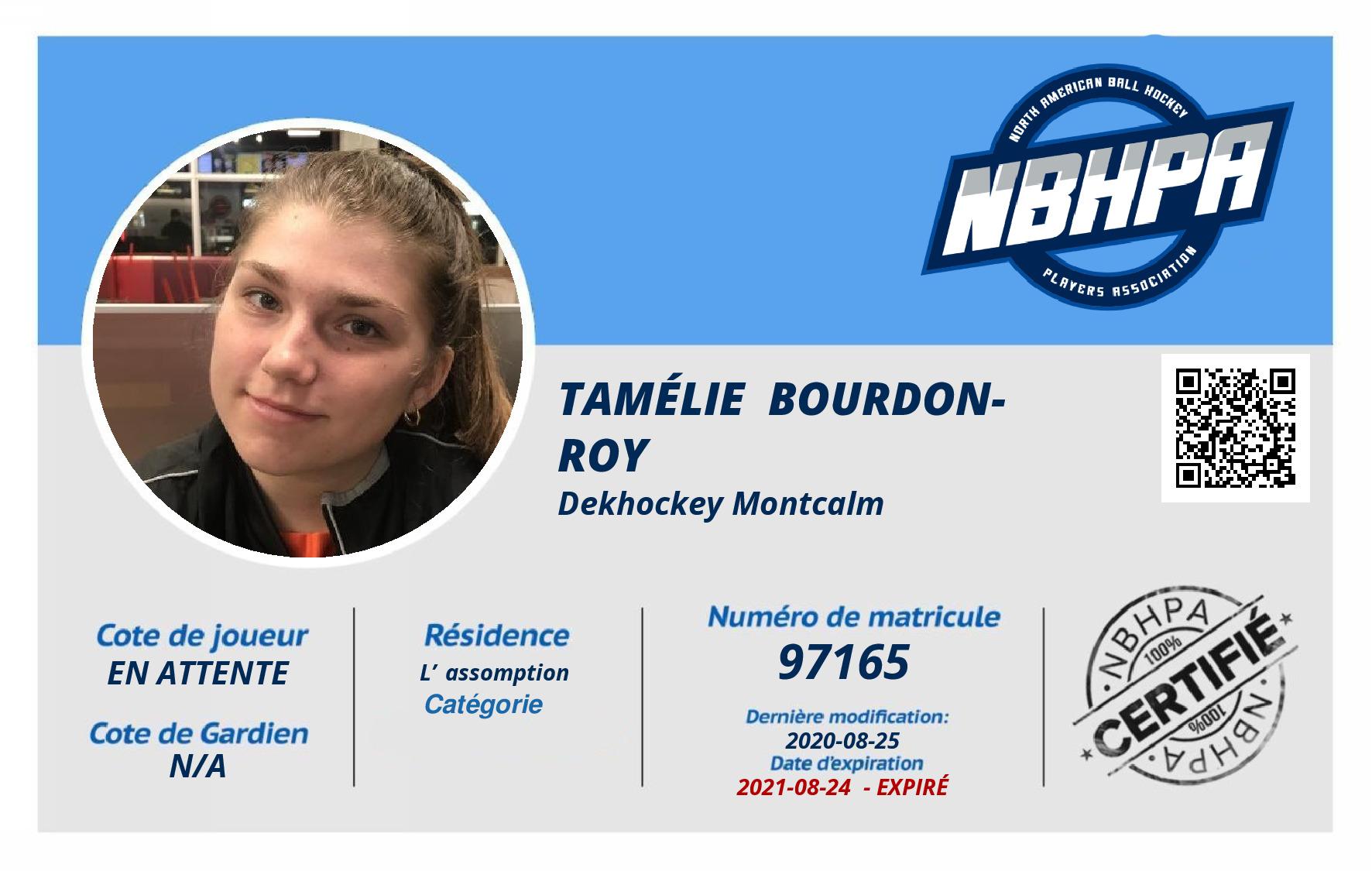 Tamélie  Bourdon-Roy