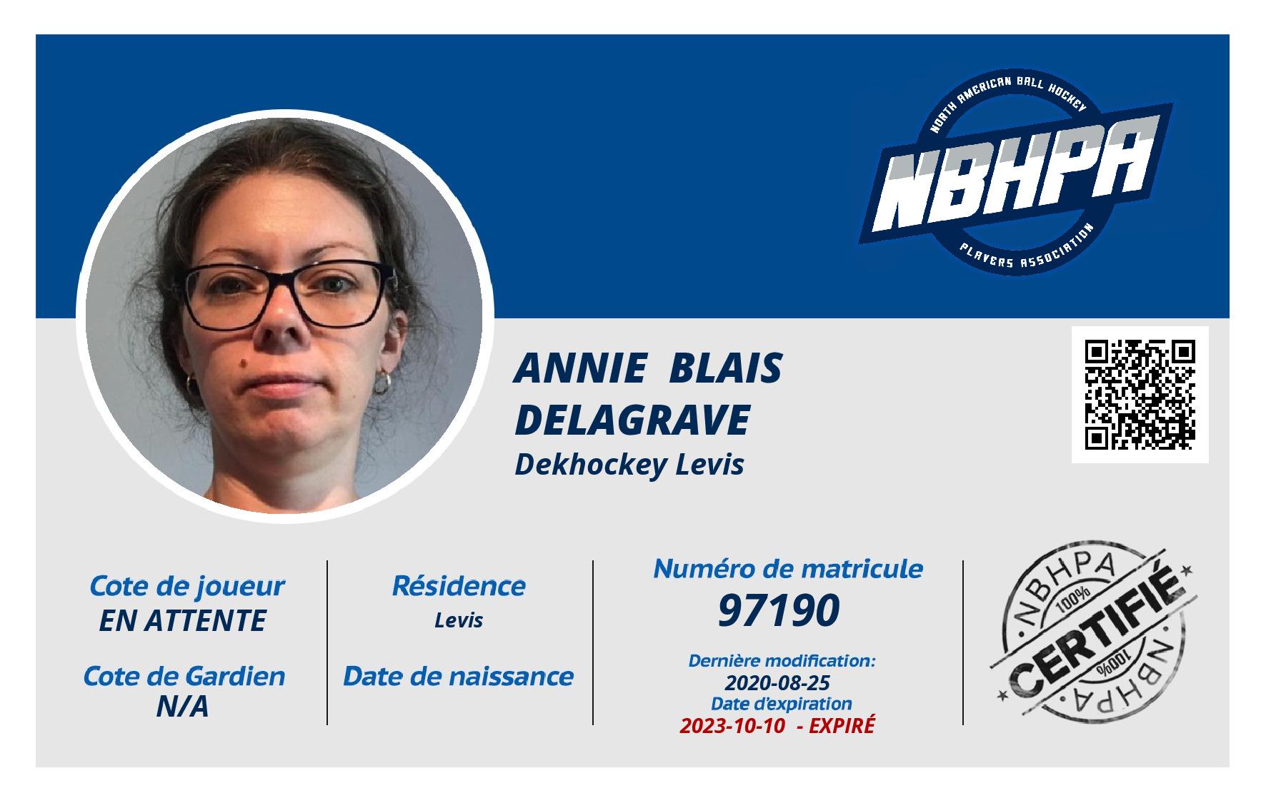 Annie  Blais Delagrave 