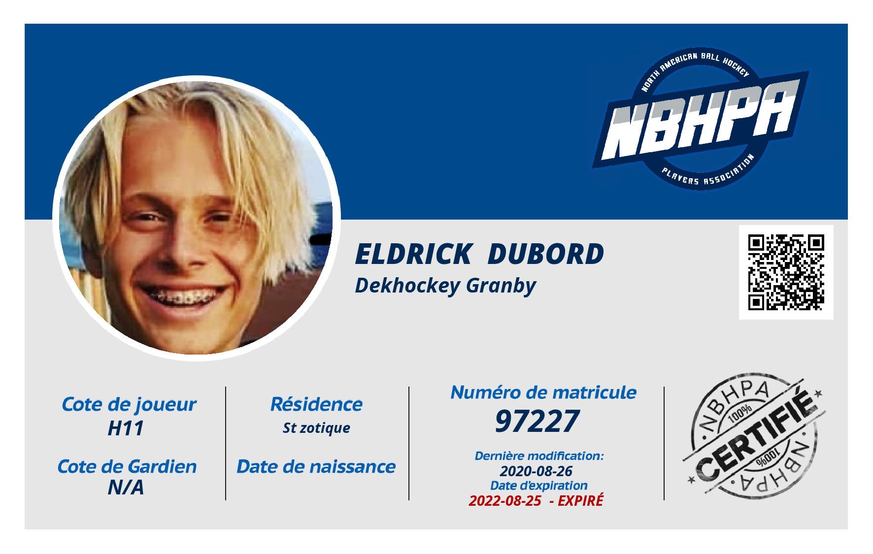 Eldrick  Dubord