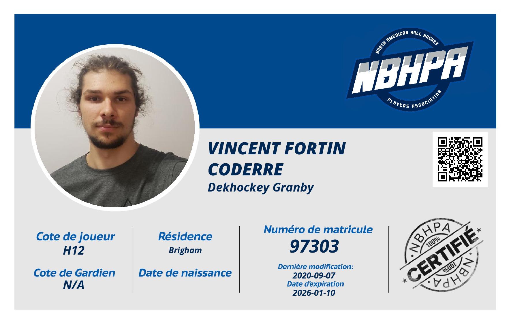 Vincent Fortin Coderre