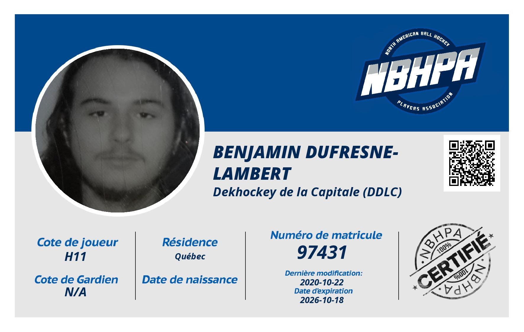 Benjamin Dufresne-Lambert