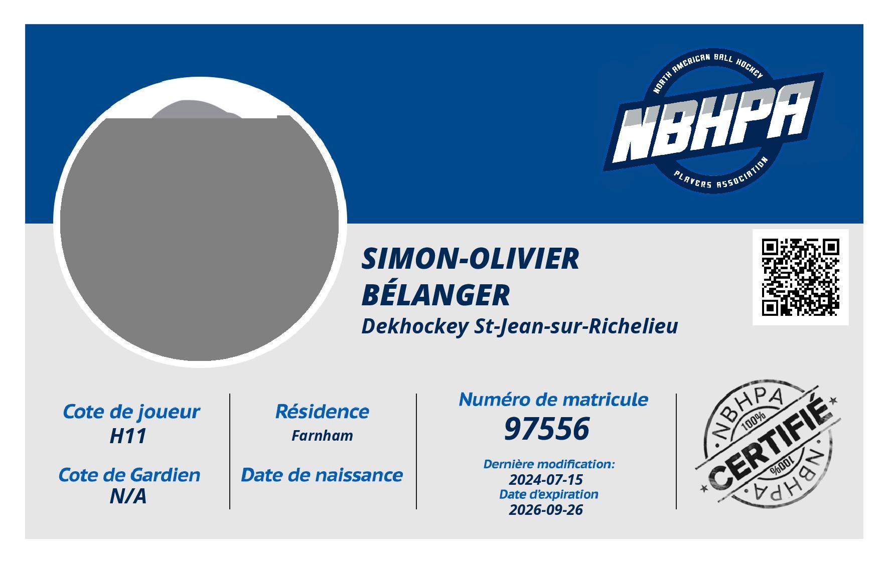 Simon-Olivier Bélanger