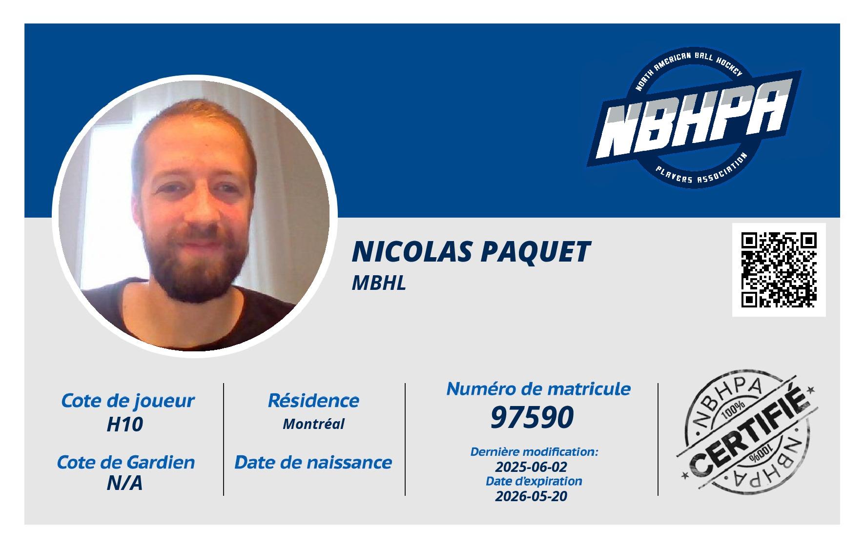 Nicolas Paquet