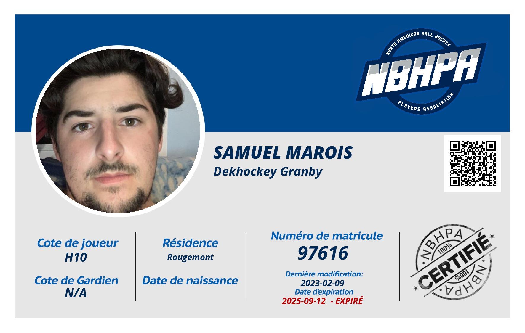 Samuel Marois 