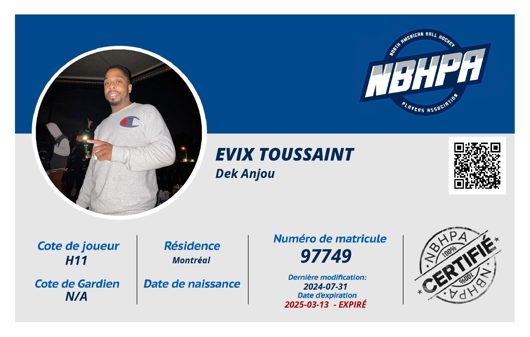 Evix Toussaint 