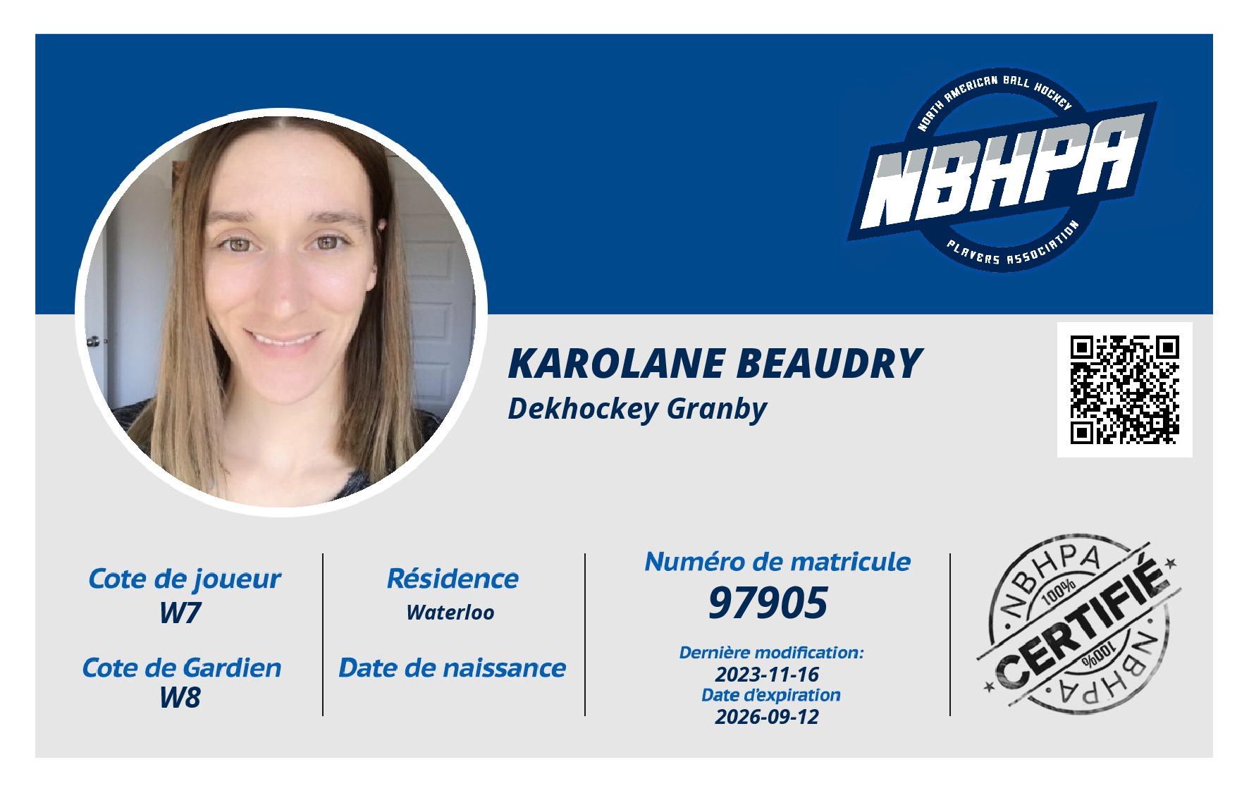 Karolane Beaudry 