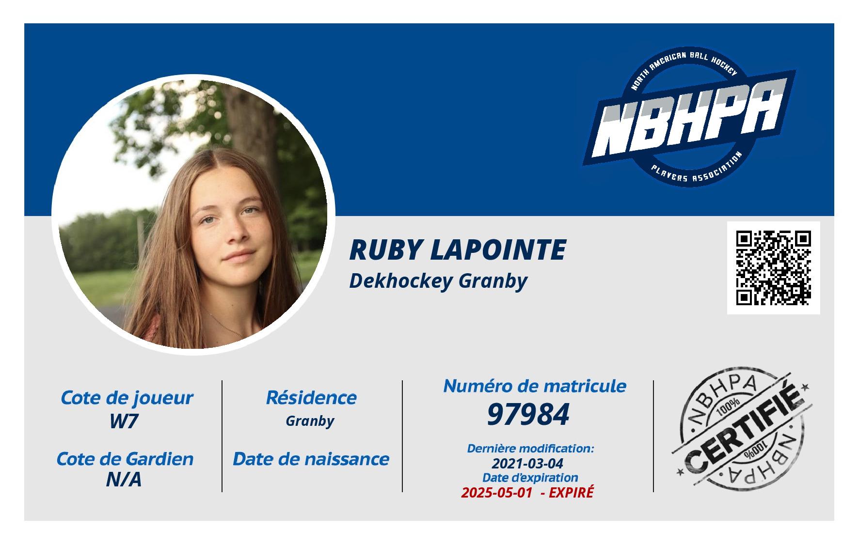 Ruby Lapointe