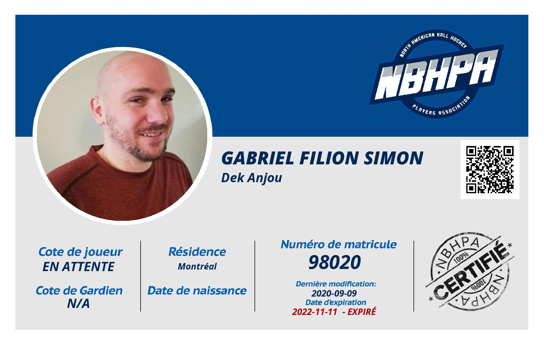 Gabriel Filion Simon