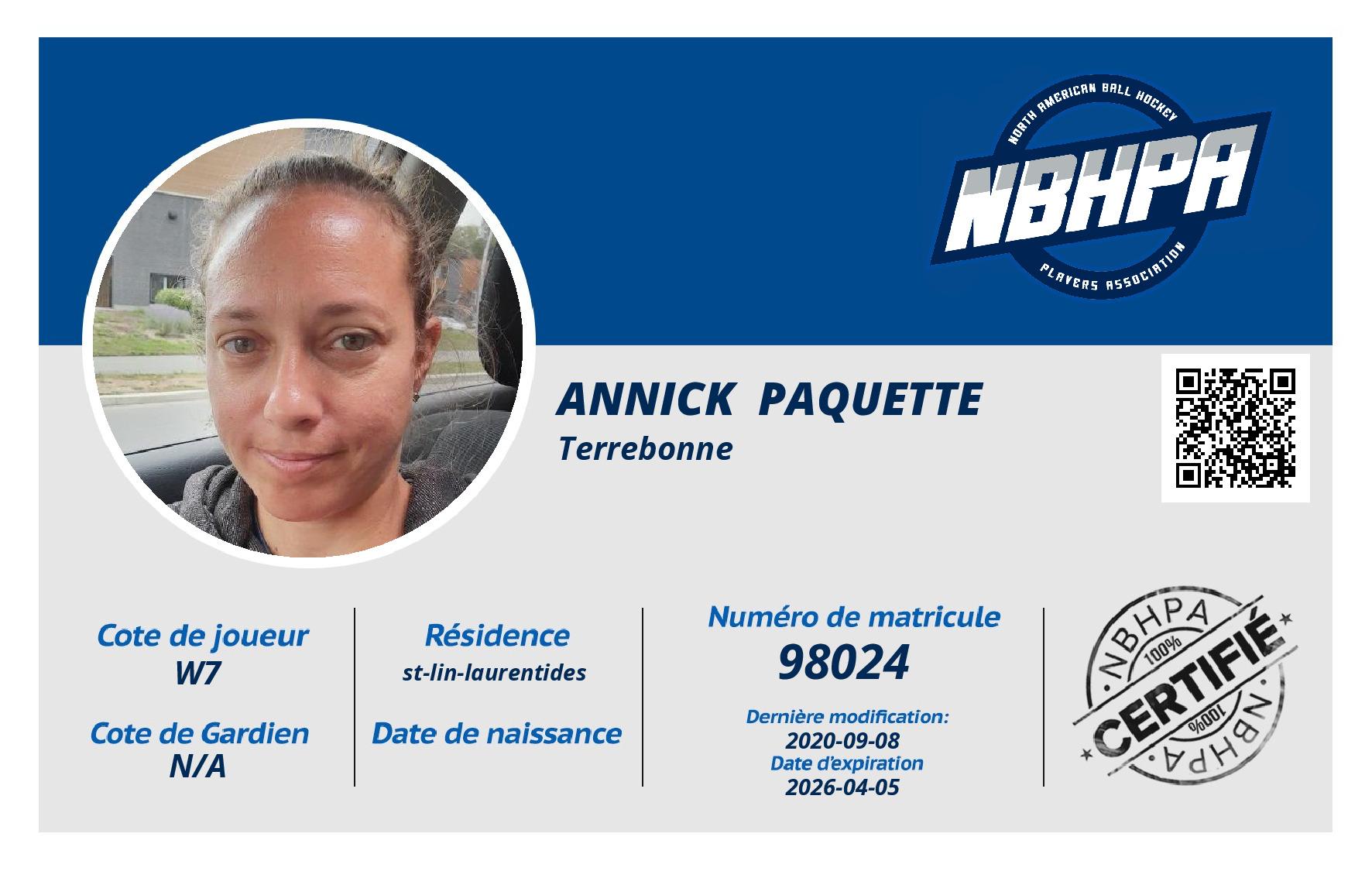 Annick  Paquette