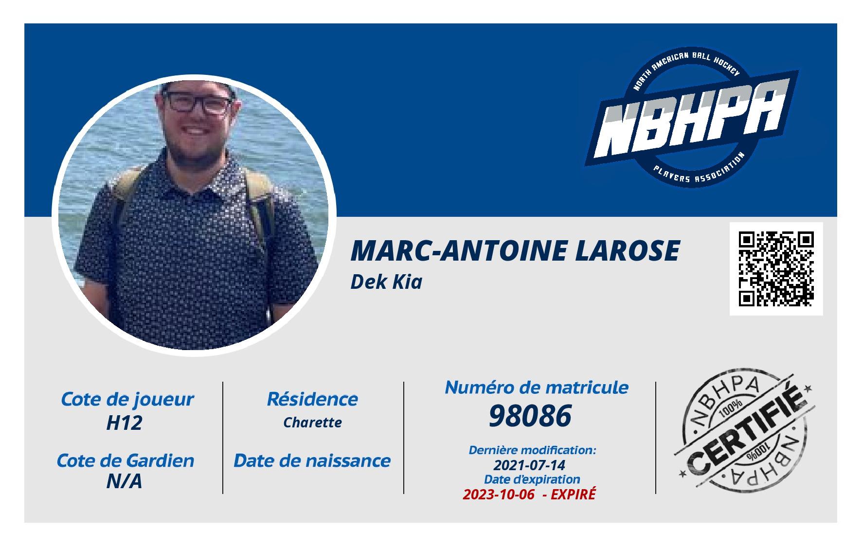 Marc-antoine Larose