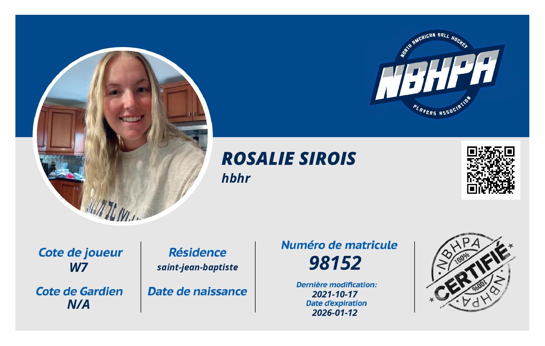 Rosalie Sirois