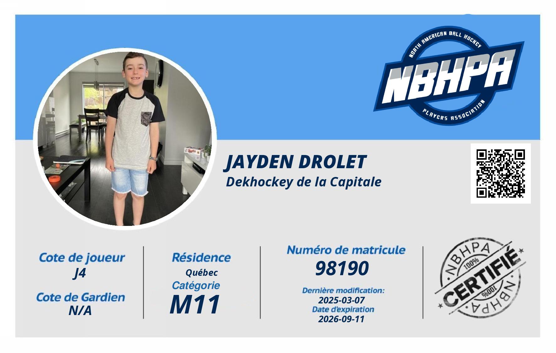 Jayden Drolet