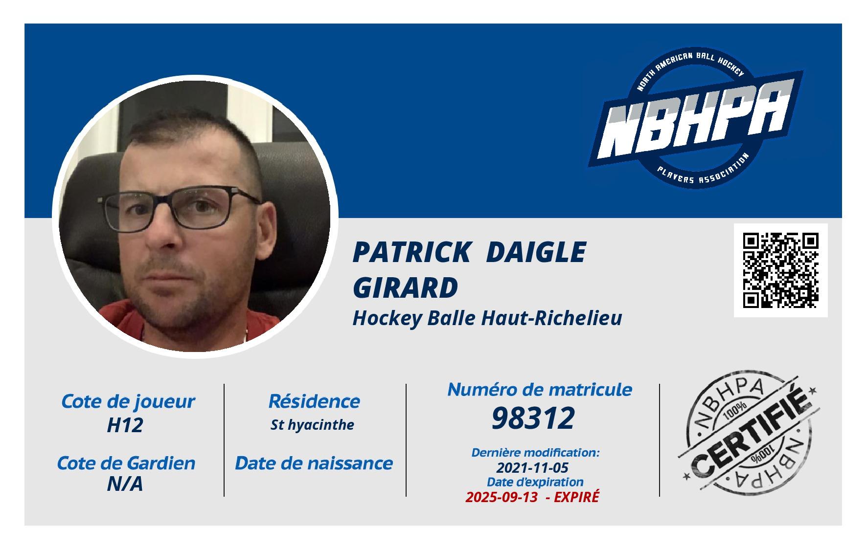 Patrick  Daigle Girard 