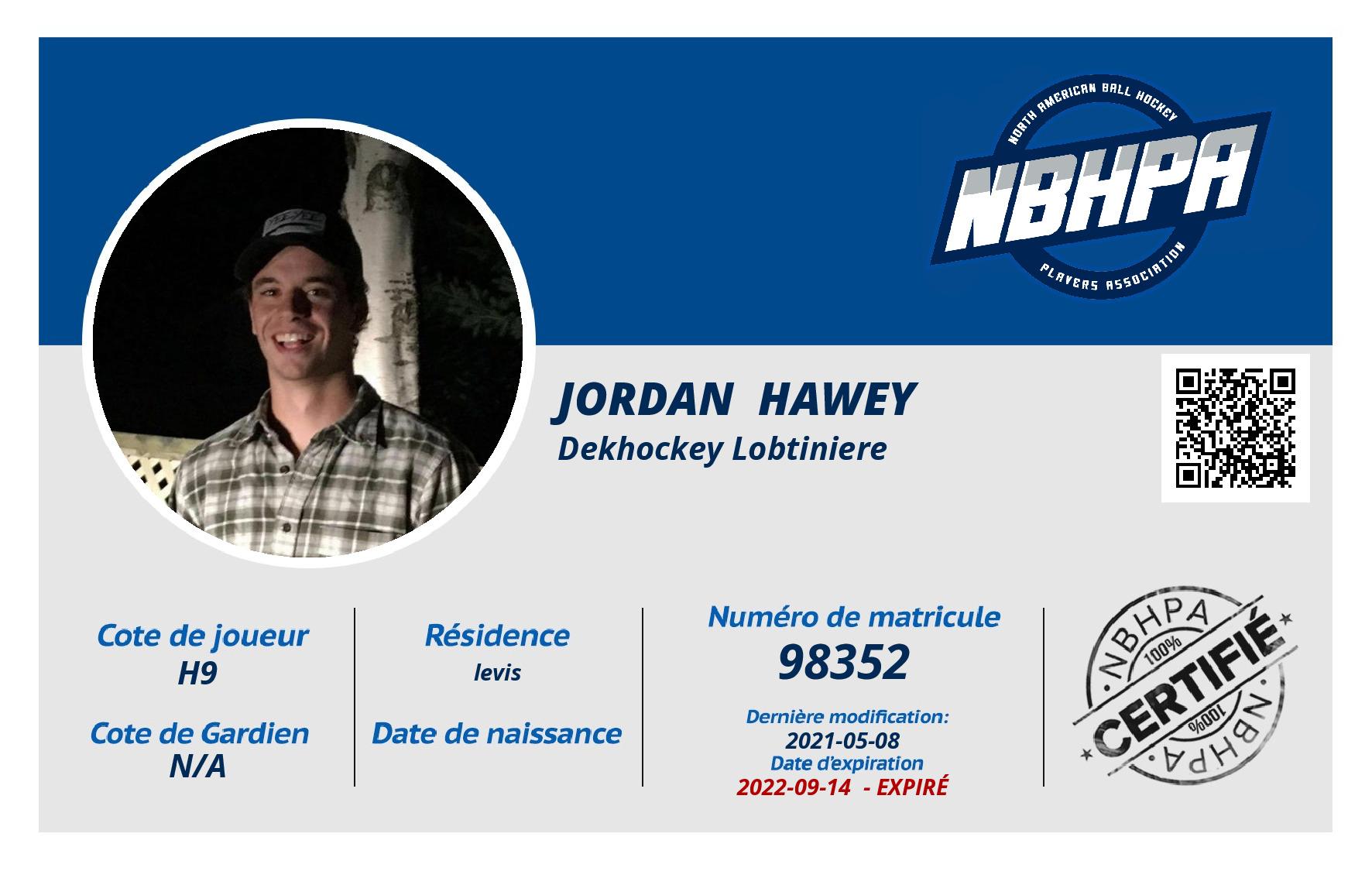 Jordan  Hawey