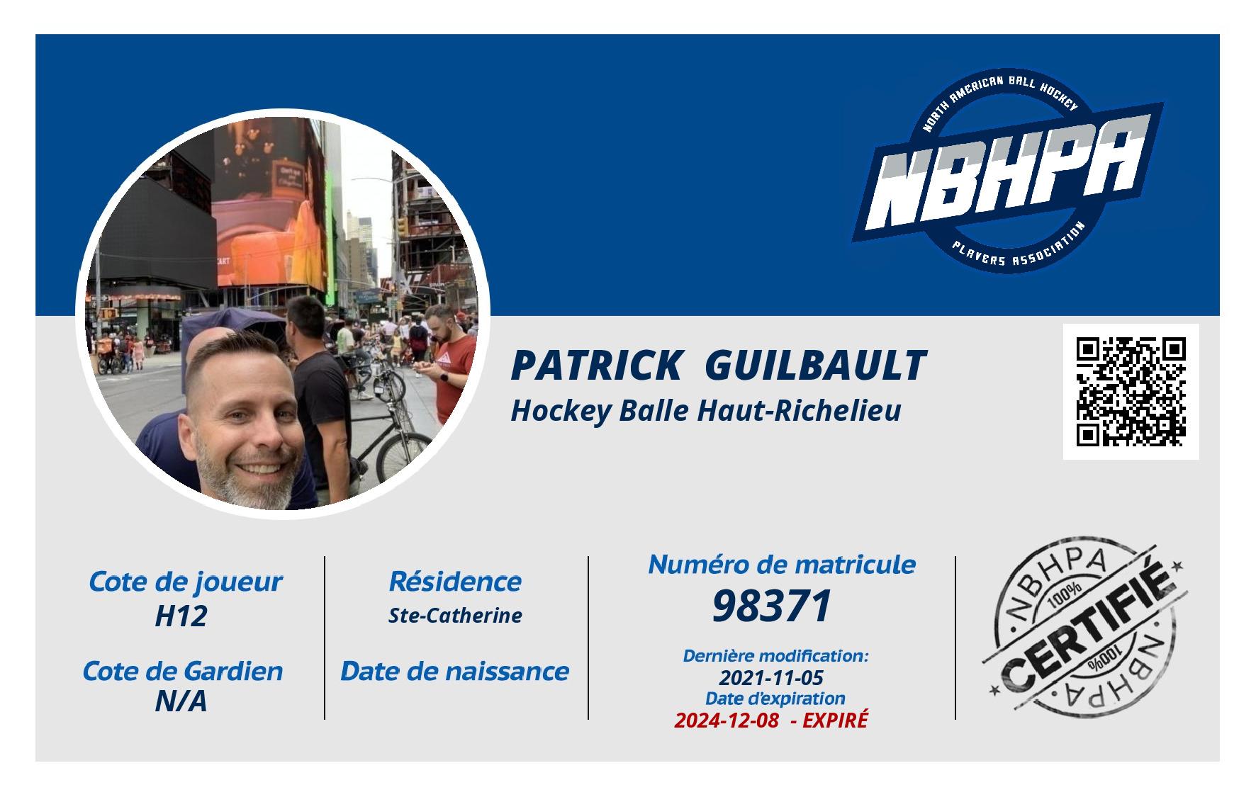Patrick  Guilbault 