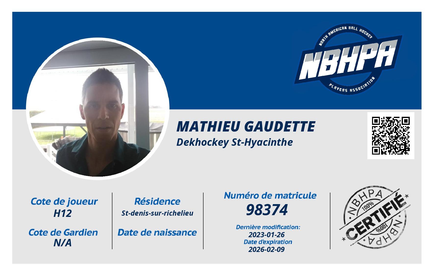 Mathieu Gaudette