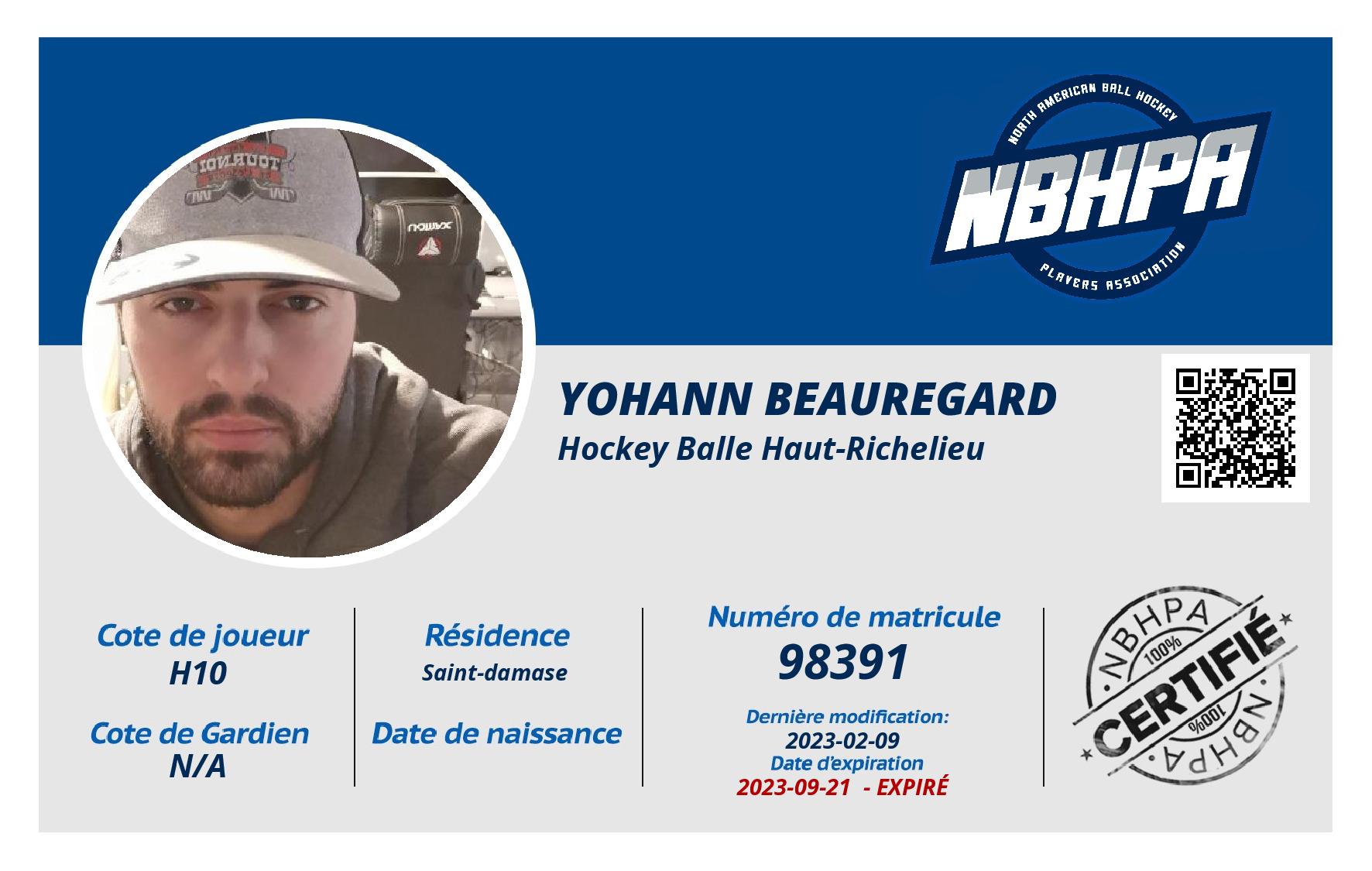 Yohann Beauregard