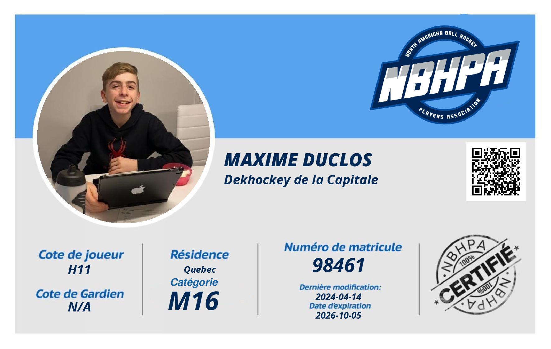 Maxime Duclos