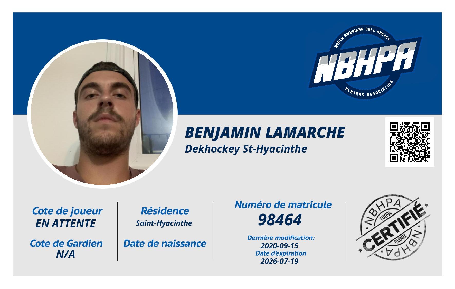 Benjamin Lamarche
