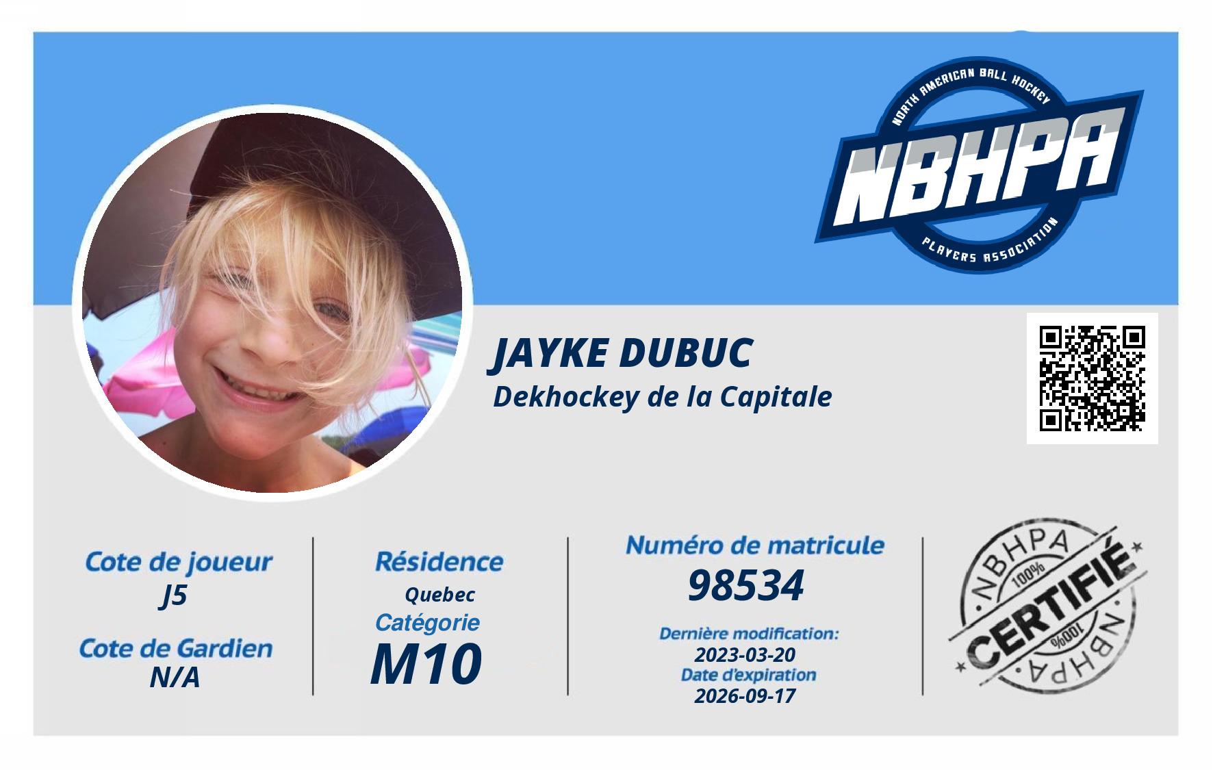 Jayke Dubuc