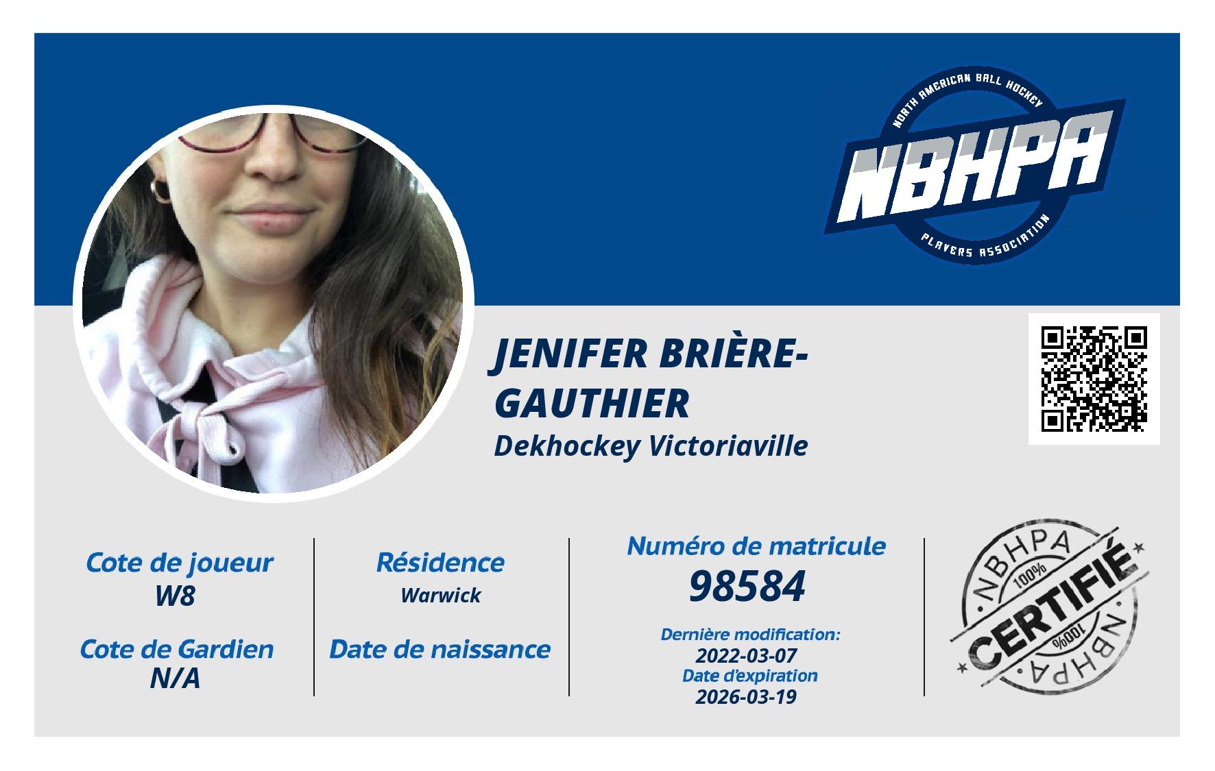 Jenifer Brière-Gauthier