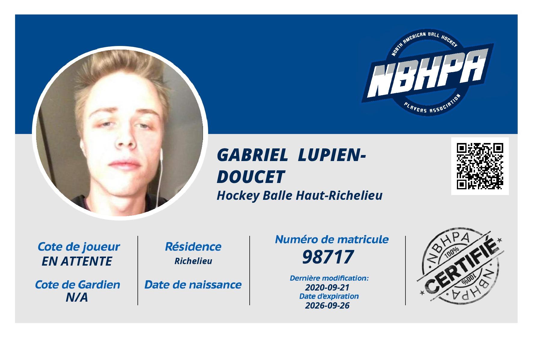 Gabriel  Lupien-Doucet