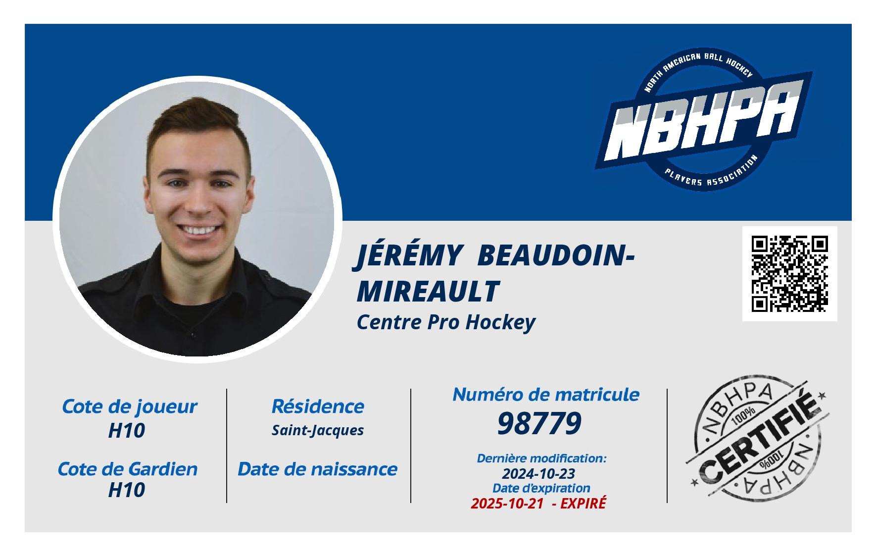 Jérémy  Beaudoin-Mireault