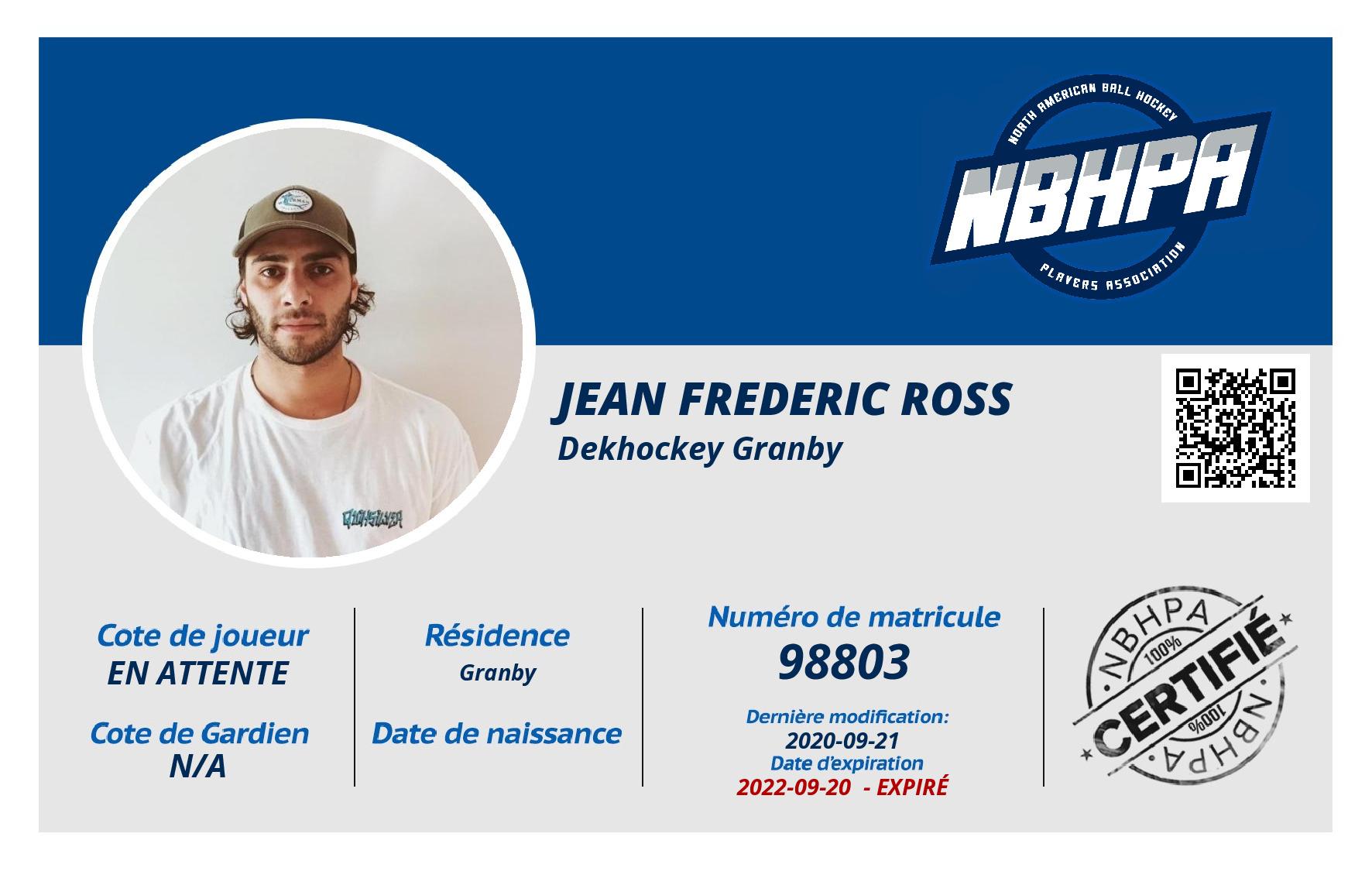 Jean Frederic Ross